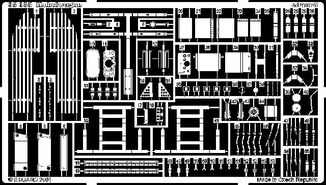 Eduard Details 1/35 Armor - Kubelwagen for TAM