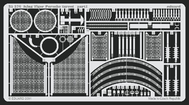 Eduard Details 1/35 Armor- King Tiger Porsche for TAM