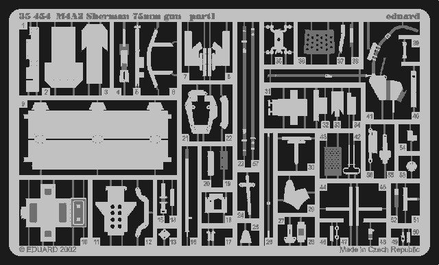 Eduard Details 1/35 Armor- M4A3 Sherman 75mm for TAM