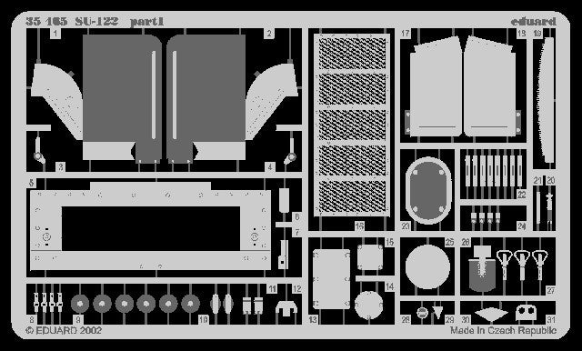 Eduard Details 1/35 Armor- SU122 for TAM