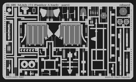 Eduard Details 1/35 Armor- SdKfz 171 Panther Ausf A Early for DML