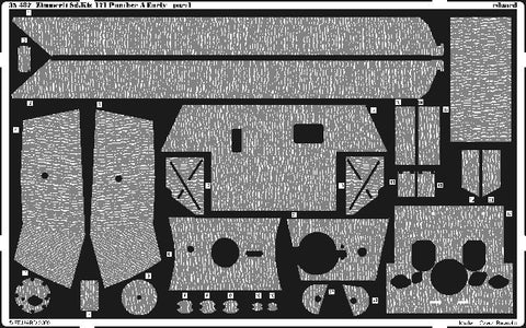 Eduard Details 1/35 Armor- Zimmerit SdKfz 171 Panther A Early for DML