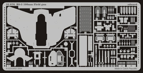 Eduard Details 1/35 Armor- BS3 100mm Field Gun for ICM