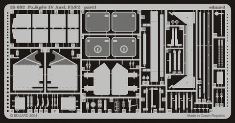 Eduard Details 1/35 Armor- Pz IV Ausf F1/F2 for ITA