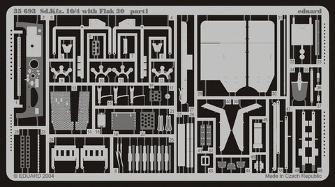 Eduard Details 1/35 Armor- SdKfz 10/4 w/Flak 30 for ITA