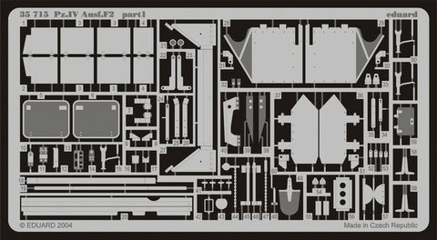 Eduard Details 1/35 Armor- Pz IV Ausf F2 for DML