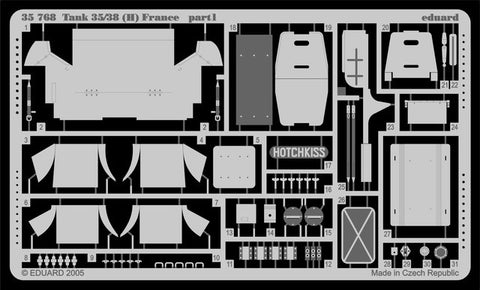 Eduard Details 1/35 Armor- Hotchkiss H35/38 (H) for TSM