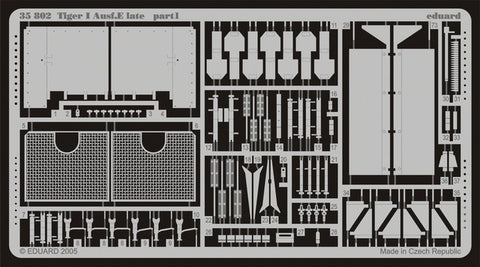 Eduard Details 1/35 Armor- Tiger I Ausf E Late for AFV