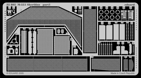 Eduard Details 1/35 Armor- M551 Sheridan for ACY