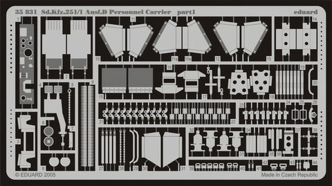 Eduard Details 1/35 Armor- SdKfz 251/1 Ausf D Personnel Carrier for DML