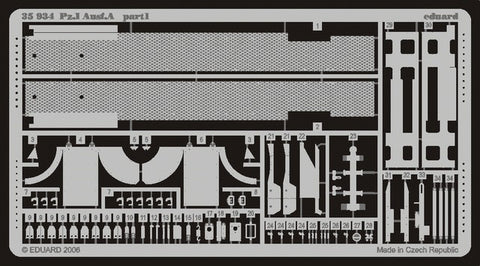 Eduard Details 1/35 Armor- Pz I Ausf A for DML