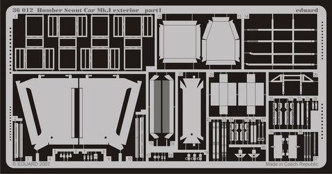 Eduard Details 1/35 Armor- Humber Scout Car Mk I Exterior for BOM