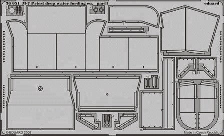 Eduard Details 1/35 Armor- M7 Priest Deep Water Fording Eq. for ACY