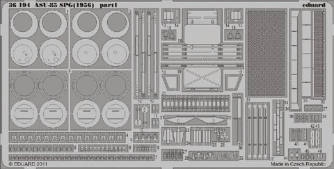 Eduard Details 1/35 Armor- ASU85 SPG 1956 for TSM