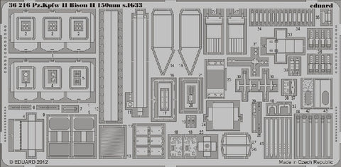 Eduard Details 1/35 Armor- PzKpfw II Bison II 150mm sIG33 for DML