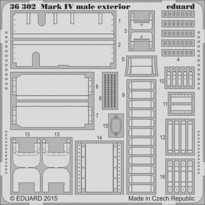 Eduard Details 1/35 Armor - Mk IV Male Exterior for TAM