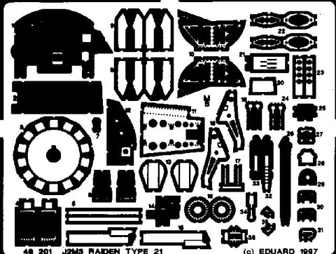 Eduard Details 1/48 Aircraft- J2M Raiden Jack for HSG