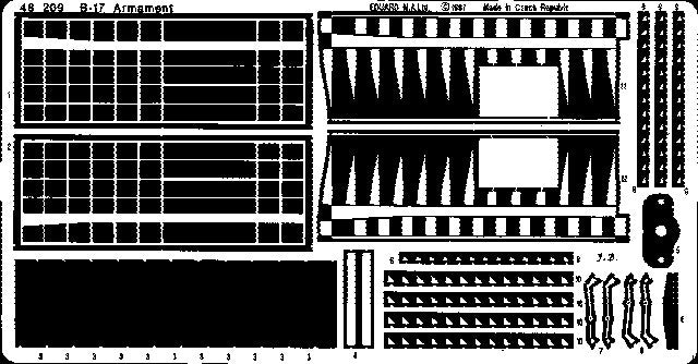 Eduard Details 1/48 Aircraft- B17F/G Arm for RMX