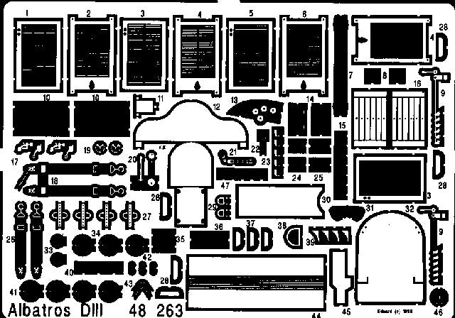 Eduard Details 1/48 Aircraft- Albatros D III for EDU