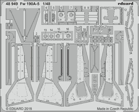 Eduard Details 1/48 Aircraft- Fw190A5 for EDU