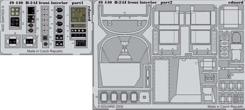 Eduard Details 1/48 Aircraft- B24J Front Interior for RMX (Painted)