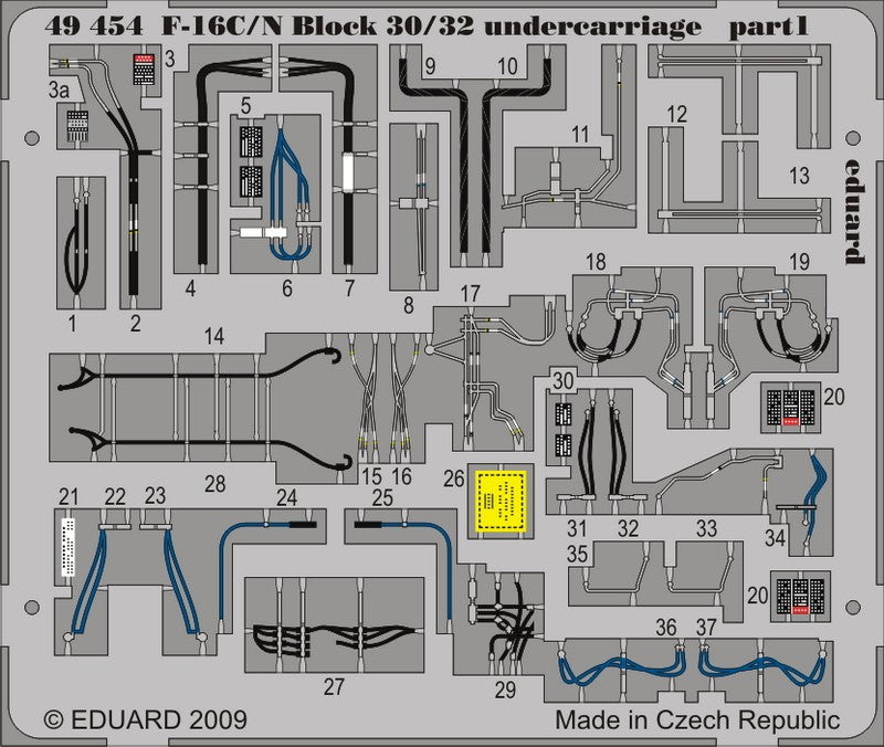 Eduard Details 1/48 Aircraft- F16C/N Block 30/32 for TAM (Painted)