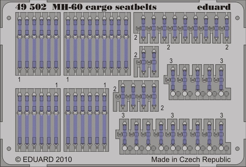 Eduard Details 1/48 Aircraft- MH60 Cargo Seabelts for ITA (Painted)
