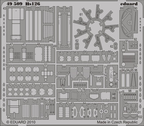 Eduard Details 1/48 Aircraft- Hs126 for ICM (Painted Self Adhesive)