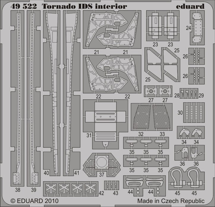 Eduard Details 1/48 Aircraft- Tornado IDS Interior for HBO (Painted Self Adhesive)