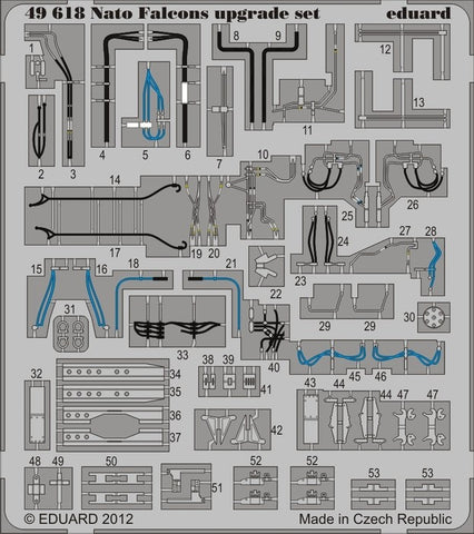 Eduard Details 1/48 Aircraft- Nato Falcons Upgrade Set for EDU & KIN (Painted)