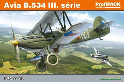 Eduard Details 1/72 Avia B534 III Serie BiPlane Fighter (Prof-Pack Plastic Kit)