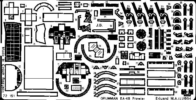 Eduard Details 1/72 Aircraft- EA6B for HSG