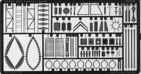 Eduard Details 1/72 Aircraft- H21 Exterior for HSG