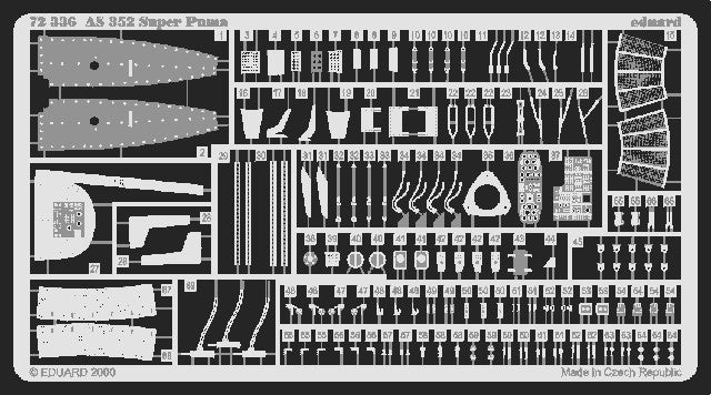 Eduard Details 1/72 Aircraft - AS352 Super Puma for ITA