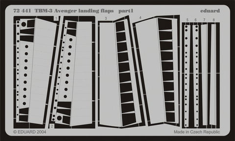 Eduard Details 1/72 Aircraft- TBM 3 Avenger Landing Flaps for HSG