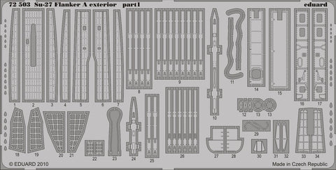 Eduard Details 1/72 Aircraft - Su27 Flanker A Exterior for ICM