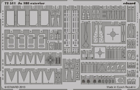 Eduard Details 1/72 Aircraft - Ju188 Exterior for HSG