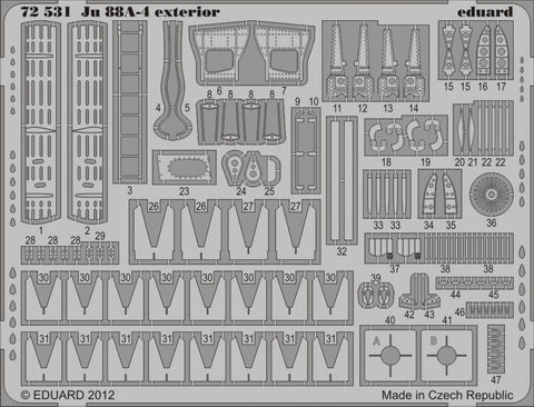 Eduard Details 1/72 Aircraft - Ju88A4 Exterior for RVL