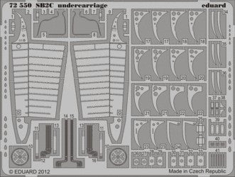 Eduard Details 1/72 Aircraft- SB2C Undercarriage for DML