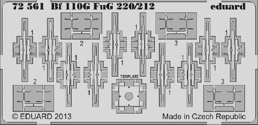 Eduard Details 1/72 Aircraft- Bf110G FuG 220/212 for EDU