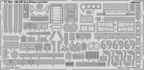 Eduard Details 1/72 Aircraft- SH3D Sea King Exterior for DML