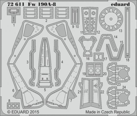 Eduard Details 1/72 Aircraft- Fw190A8 for EDU