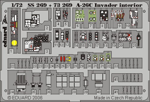 Eduard Details 1/72 Aircraft - A26C Interior for ITA (Painted)