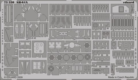 Eduard Details 1/72 Aircraft - AH64A for HBO (Painted Self Adhesive)