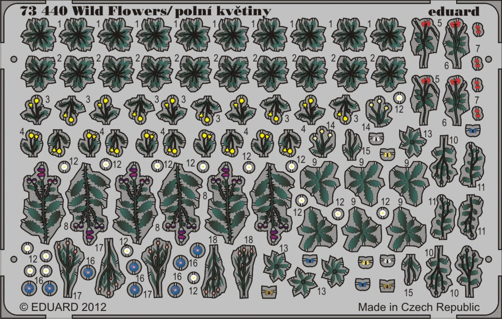 Eduard Details 1/72 Wild Butterfly Flowers (Painted)