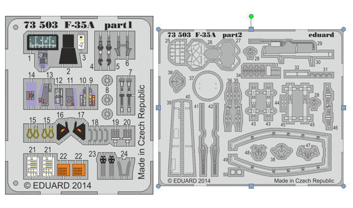 Eduard Details 1/72 Aircraft- F35A for ACY (Painted Self Adhesive)