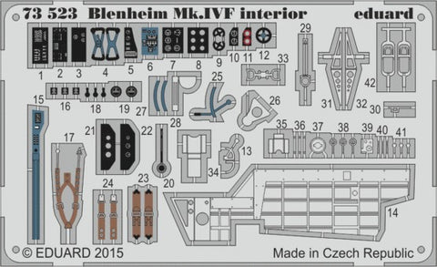 Eduard Details 1/72 Aircraft- Blenheim Mk IVF Interior for ARX (Painted Self Adhesive)