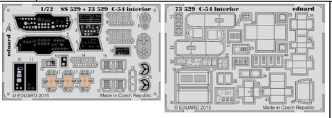 Eduard Details 1/72 Aircraft- C54 Interior for RVL (Painted Self Adhesive)