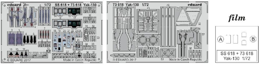 Eduard Details 1/72 Aircraft - Yak130 for ZVE (Painted)