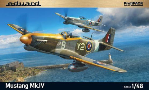 Eduard Aircraft 1/48 Mustang Mk IV US Fighter in RAF Service Profi-Pack Plastic Kit